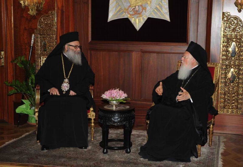 His All-Holiness receives Patriarch John of Antioch