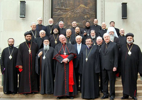 Participants in the ecumenical gathering at St. Vartan.