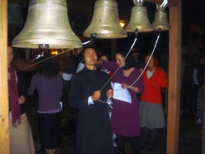 Festive ringing of the monastery’s bells on New Year's eve.