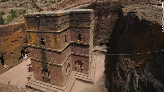 In the rugged mountains of northern Ethiopia, Lalibela is a religious center that's home to 11 famous rock-hewn churches.
