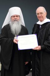 Commencement, 2013: Brian Gerich receives honorary doctorate from MetropolitanTikhon