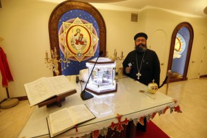 KEN GIGLIOTTI / WINNIPEG FREE PRESS  Rev. Marcos Farag of Winnipeg's St. Mark Coptic Orthodox Church is looking forward to the visit of Pope Tawadros II, the spiritual leader of the Coptic church