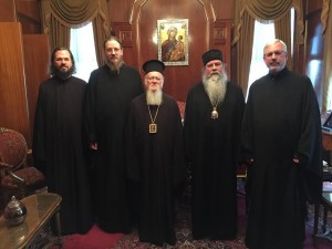 Patriarch Bartholomew, Metropolitan Tikhon and the delegation