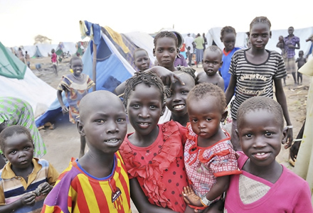 While these South Sudanese refugee children and their families managed to escape the violent civil conflict in their country, they face a new threat to their well-being in Ethiopia. IOCC is working to stem the spread of disease in the overcrowded and unsanitary refugee camps with the construction of communal sanitation facilities, and the distribution of hygiene items. photo: IOCC