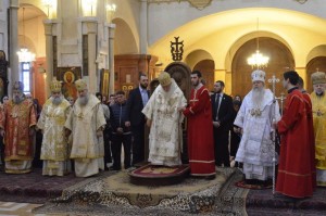 His Holiness, Catholicos-Patriach Ilia II and His Beatitude, Metropolitan Tikhon concelebrated the Divine Liturgy.