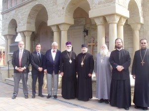 Some members of the expanded Commission on Canons and Statute at Holy Dormition Monastery.