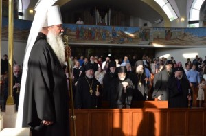 Orthodox Church in America: 18th All-American Council formally opens Monday, July 20 On Saturday evening, July 18, 2015, at the invitation of His Eminence, Metropolitan Alexios of the Greek Orthodox Metropolis of Atlanta, Metropolitan Tikhon, the Holy Synod, and many faithful attended a pan-Orthodox Vesper Service at Annunciation Greek Orthodox Cathedral.