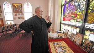 The Rev. Patrick Henry Reardon of All Saints Antiochian Orthodox Church in Chicago says the government can define and sanction marriage on its terms but that he’ll no longer act as an agent of the government by signing civil licenses. (Phil Velasquez, Chicago Tribune)