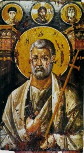 Ancestors of the Orthodox Faith: The Reception of Peter An icon depicting Peter, holding a set of keys, St. Catherine’s Monastery, Sinai peninsula, Egypt. The painting dates to the sixth or seventh century A.D.
