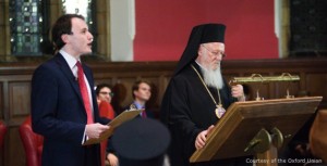 The Ecumenical Patriarch addresses the Oxford Union At the invitation of the Oxford Union, His All-Holiness delivered an address to the members and guests of the Oxford Union on November 4, 2015, at the University of Oxford.