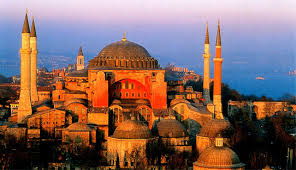 BASILICA OF HAGIA SOPHIA, view from the south, Istanbul, Turkey