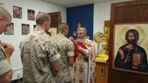 In the spirit of Veterans’ Day: Eastern Orthodox Priest reflects on “Chaplaincy After the Chaplaincy” Orthodox recruits participate in the Eucharist.