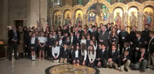The First Lady of Cyprus, Andri Anastasiades, experienced the love and warmth of the day school of the Archdiocesan Cathedral of the Holy Trinity.