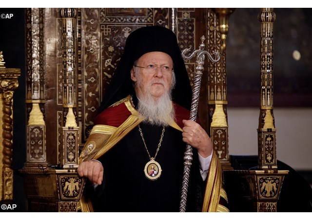 Ecumenical Patriarch Bartholomew 1, spiritual leader of Orthodox Christians. - AP