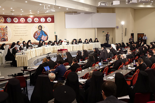 The Primates of the Local Orthodox Churches and their delegations participate in the opening session of the Holy and Great Council of the Orthodox Church at the Orthodox Academy of Crete. PHOTO: © POLISH ORTHODOX CHURCH/JAROSLAW CHARKIEWICZ.